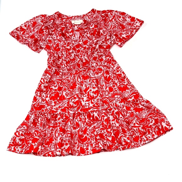 Anthropologie Somerset Mini Dress Red Paisley Size Small Retail: $150 ❤️👗✨ - Picture 6 of 16